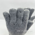 Men's knitted gloves with wool